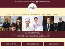 Tablet Screenshot of butlerforyou.com